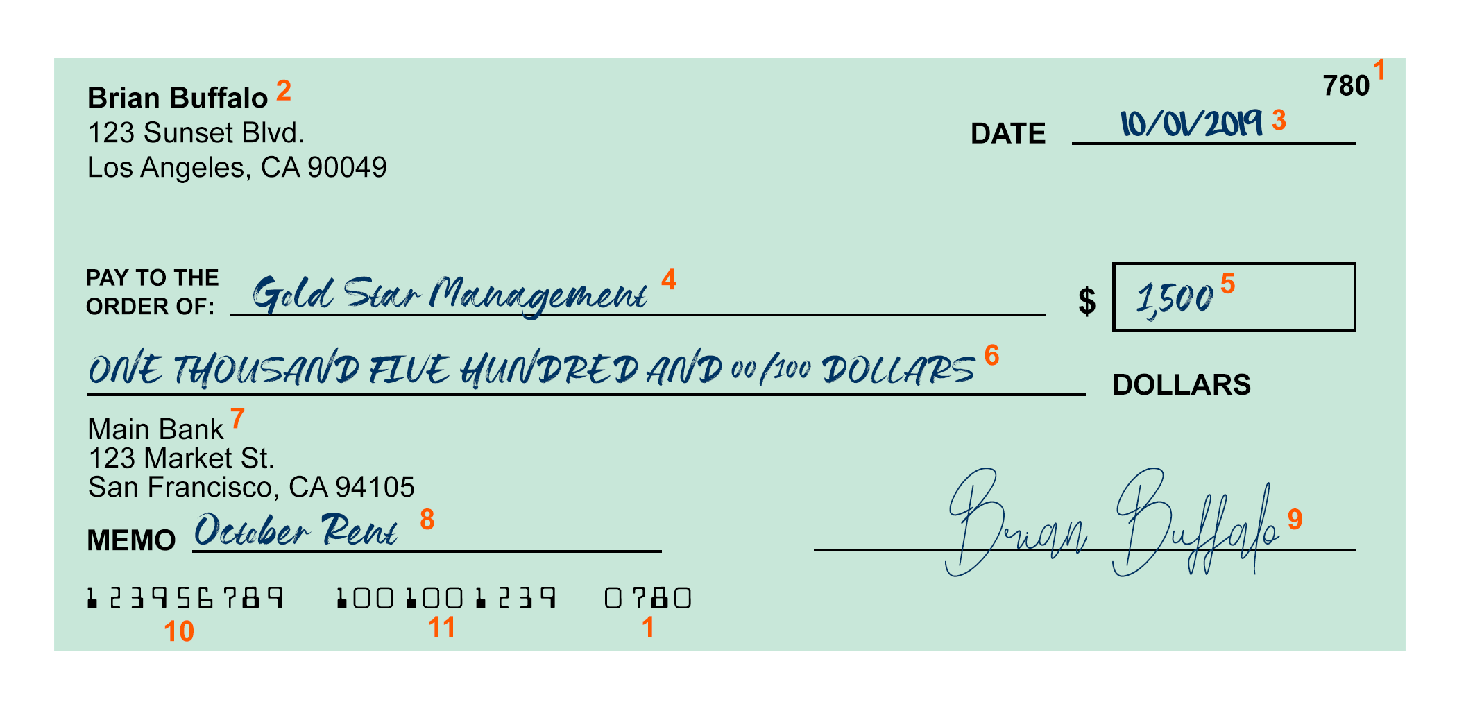 how to fill out a check