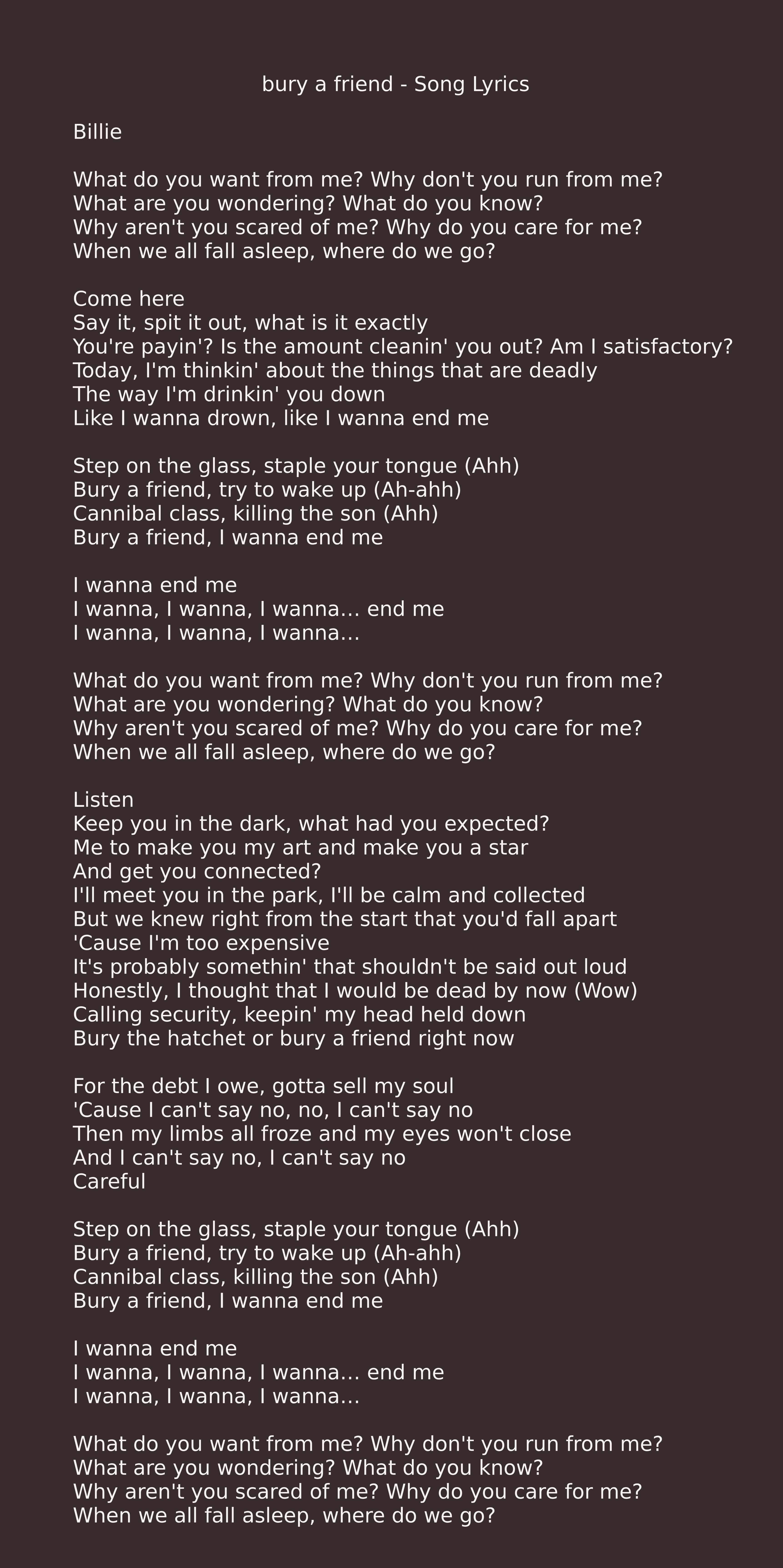 billie eilish what was i made for? lyrics